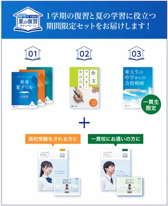 Z会中学生コースの夏のキャンペーンPR画像